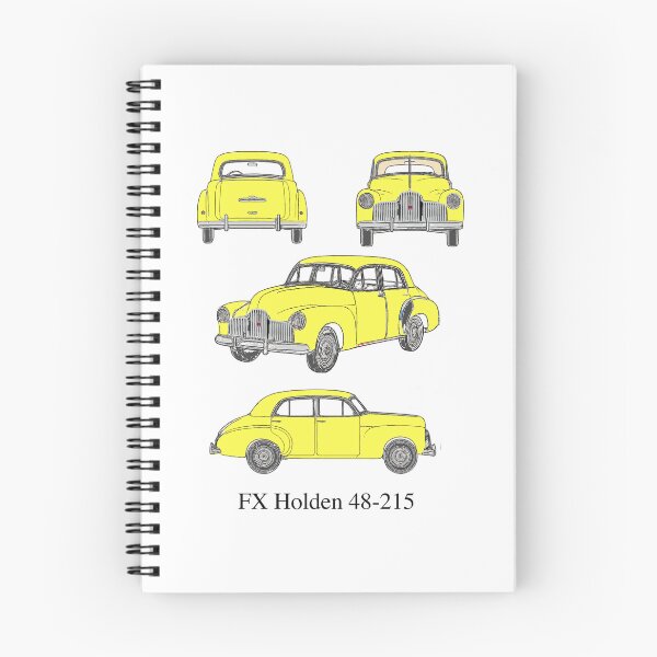 Item preview, FX Holden 48-215 in Sunburst Yellow – Custom Vintage Car Blueprint designed and sold by Michael van der Hoorn.
