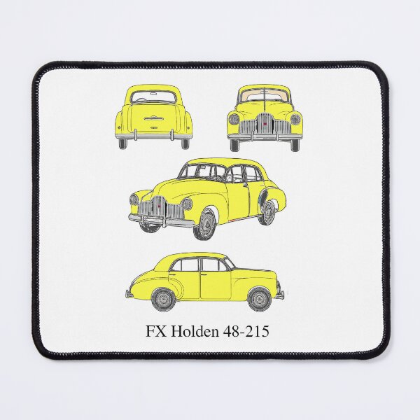Item preview, FX Holden 48-215 in Sunburst Yellow – Custom Vintage Car Blueprint designed and sold by Michael van der Hoorn.
