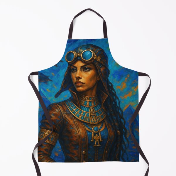 Item preview, Symbolic goddess Seshat in the steampunk heavens designed and sold by VidyoeDesigns67.