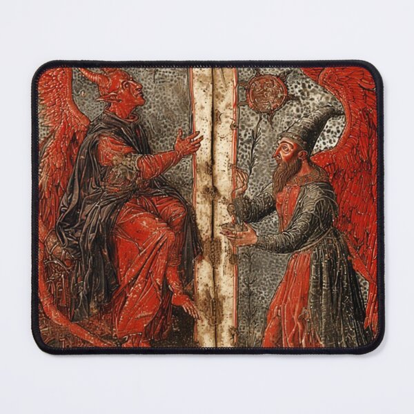 Item preview, Medieval Devil & Wizard Art designed and sold by TheDarkWardrobe.