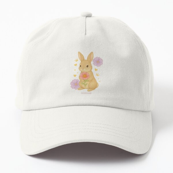 Aperçu de l'œuvre Lapin mignon tenant une fleur (transparent) – Art floral pastel créée et vendue par HIMEKARI.