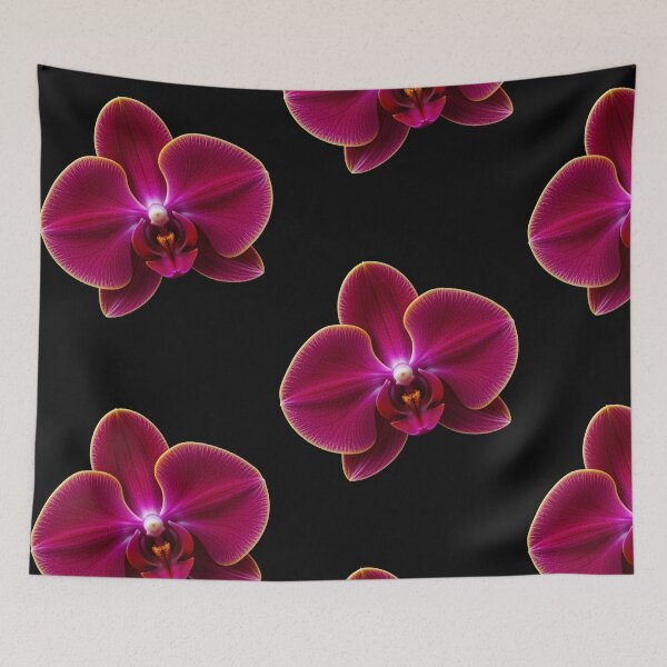 Item preview, Flower Magenta Phalaenopsis Orchid with Golden Edge – Natural Beauty & Elegance designed and sold by Suerte1111.