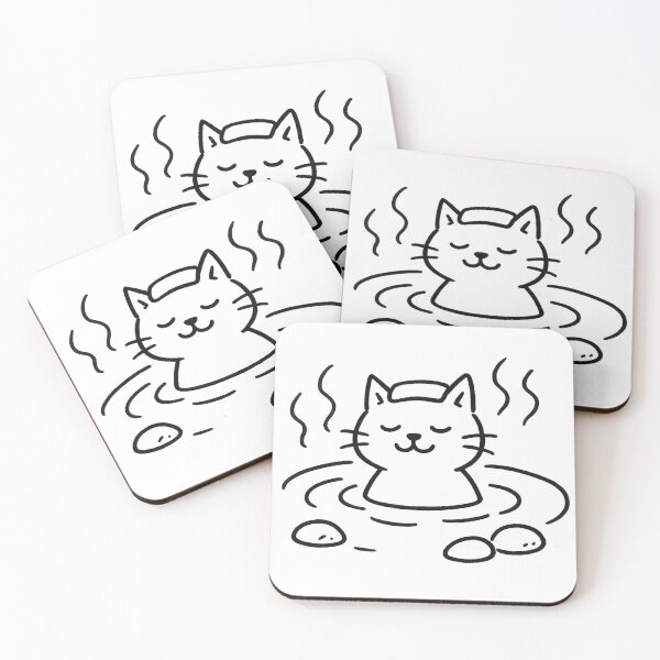 Aperçu de l'œuvre Chat des sources chaudes créée et vendue par mayhaku.