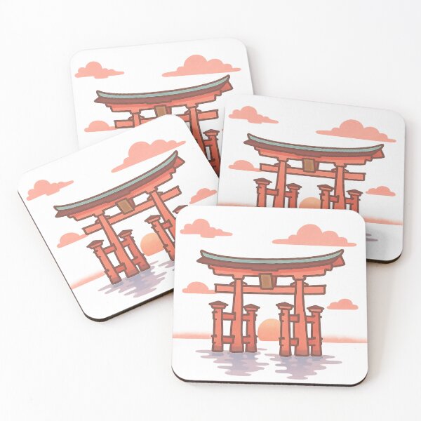 Item preview, Miyajima Torii at Sunset – Floating Gate Serenity designed and sold by NipponPop.