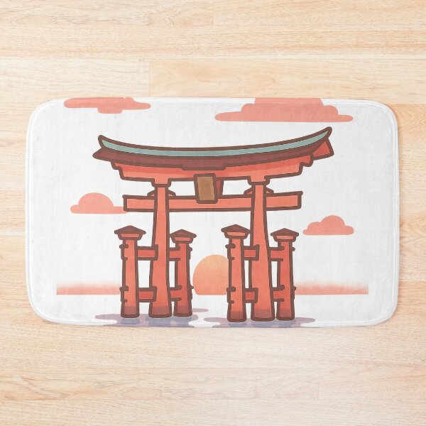 Item preview, Miyajima Torii at Sunset – Floating Gate Serenity designed and sold by NipponPop.