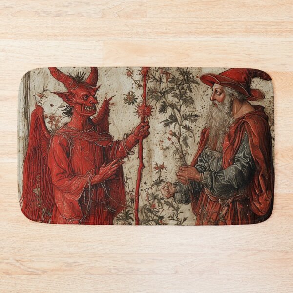 Item preview, Medieval Devil & Wizard Art designed and sold by TheDarkWardrobe.