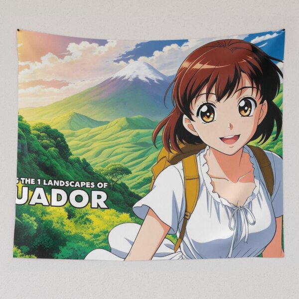 Item preview, Girl visiting the Cotopaxi volcano in Ecuador designed and sold by MerlinWear.