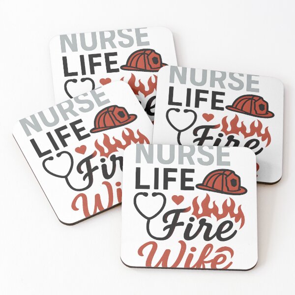 Item preview, Nurse Life Fire Wife Sticker  designed and sold by Uglyandcute.