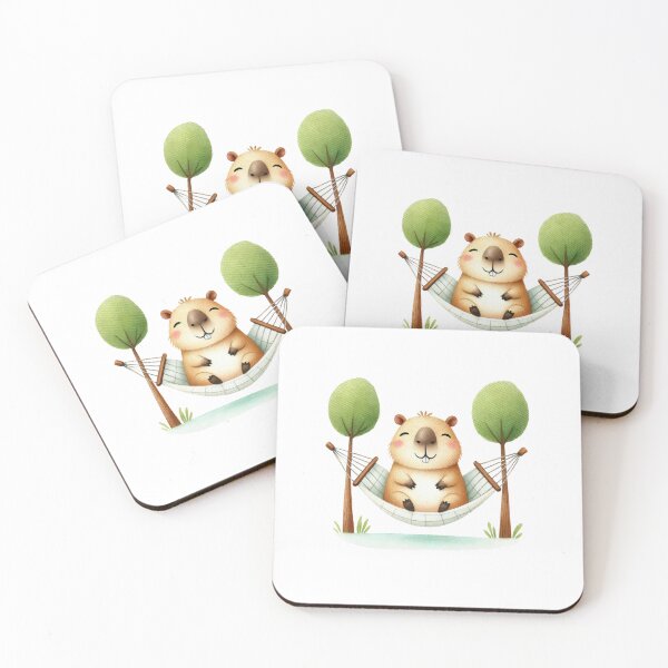 Item preview, Capybara Relaxing in Hammock designed and sold by Polarisofficial.