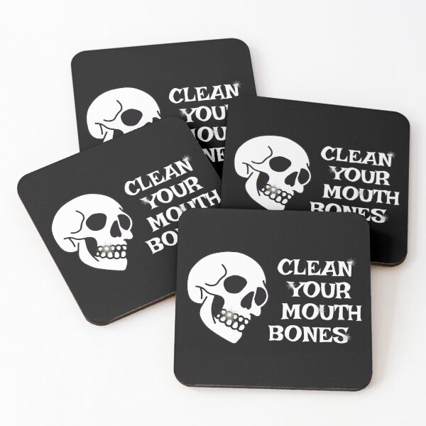 Item preview, Clean Your Mouth Bones - White designed and sold by SleeplessStitch.