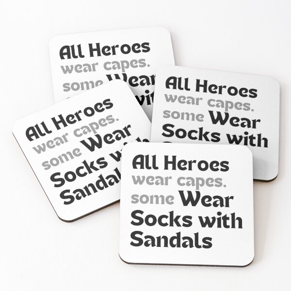 Item preview, Funny Dad Gift (Father’s Day, Birthday) – Not All Heroes Wear Capes. Some Wear Socks with Sandals designed and sold by MakeMyDaze.
