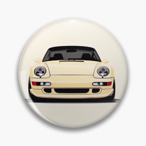 Item preview, Vintage porsche 911 993 cream yellow designed and sold by blackdogshop.