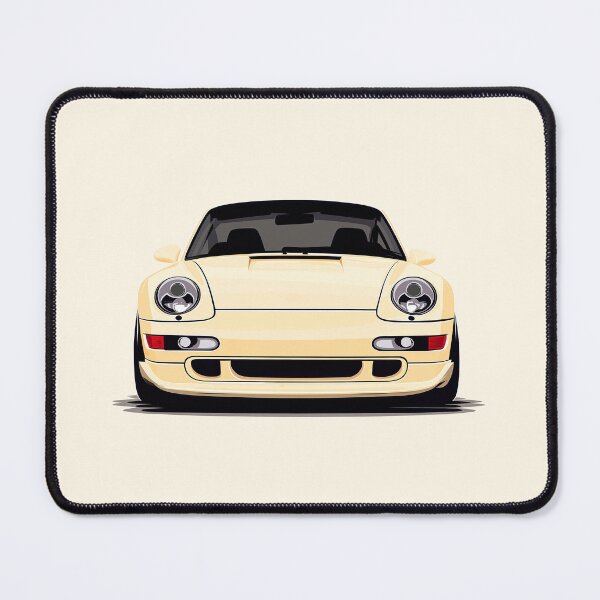 Item preview, Vintage porsche 911 993 cream yellow designed and sold by blackdogshop.