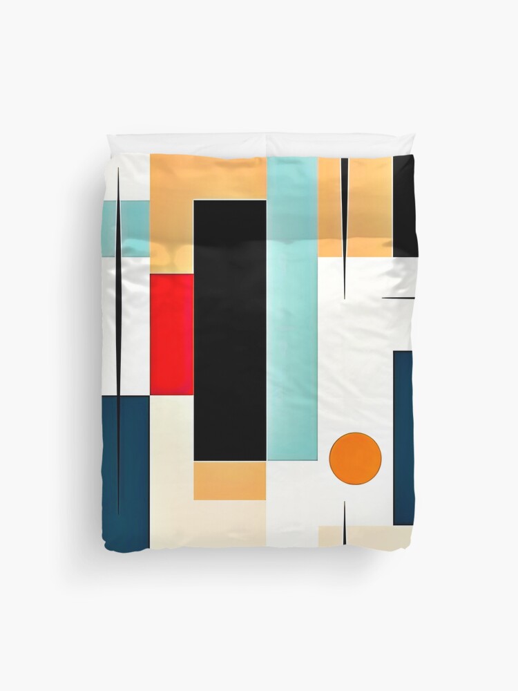 Thumbnail 1 of 2, Duvet Cover, Mid-Century Modern Geometric Retro Abstract 1950's Classic Designs designed and sold by DEC02.