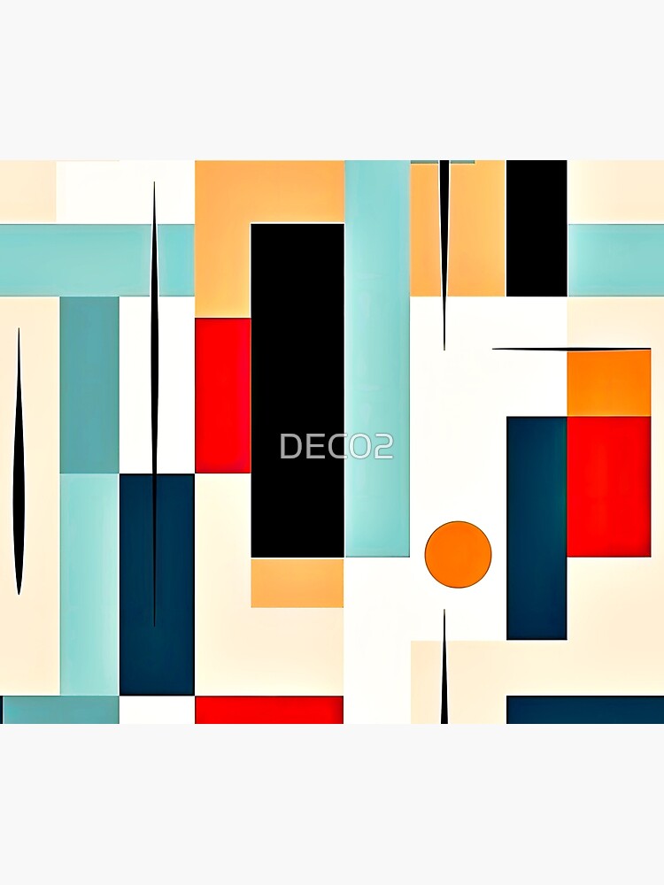 Thumbnail 2 of 2, Duvet Cover, Mid-Century Modern Geometric Retro Abstract 1950's Classic Designs designed and sold by DEC02.