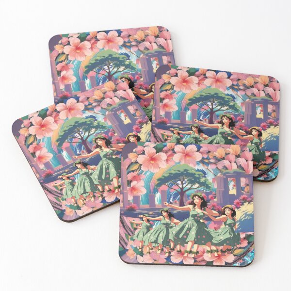 Item preview, “Hula Beneath the Banyan” – Dreamscape Aloha Goddess Print designed and sold by Rising Aloha.