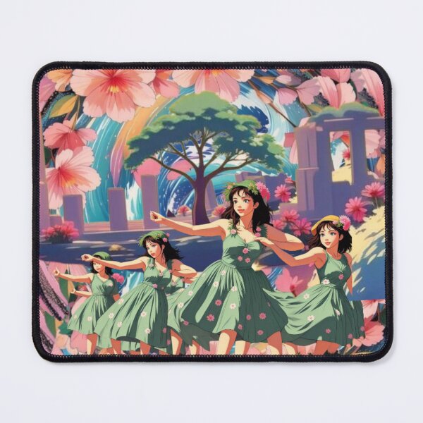 Item preview, “Hula Beneath the Banyan” – Dreamscape Aloha Goddess Print designed and sold by Rising Aloha.