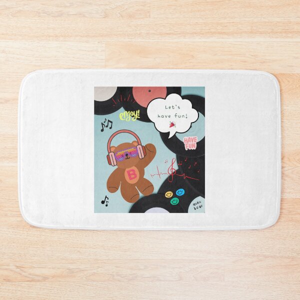 Item preview, Mono Bear Message – Let’s Have Fun! (Vinyl Grooves) designed and sold by mintmono-studio.