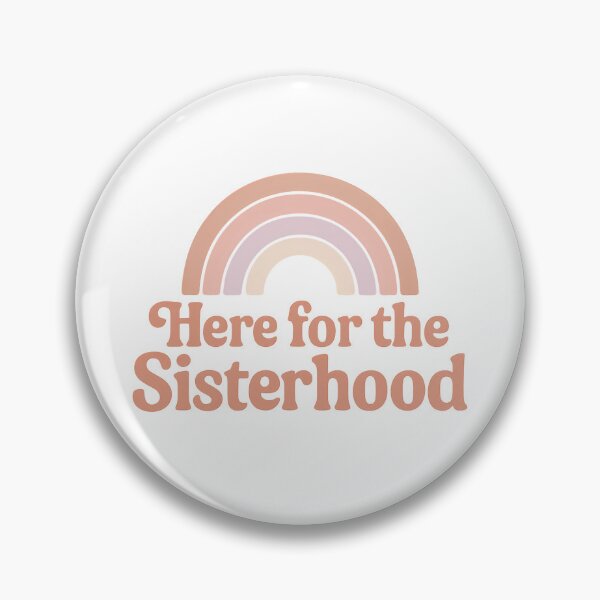 Item preview, Here for the Sisterhood – Boho Retro Sorority Rainbow designed and sold by summer-loving.