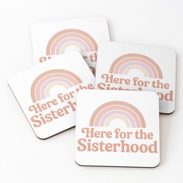 Item preview, Here for the Sisterhood – Boho Retro Sorority Rainbow designed and sold by summer-loving.