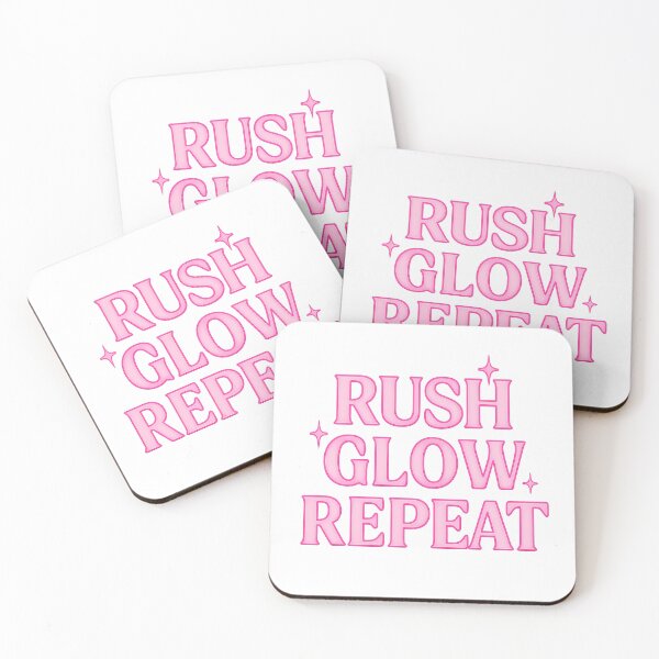 Item preview, Rush Glow Repeat – Hot Pink Neon Sorority Graphic designed and sold by summer-loving.