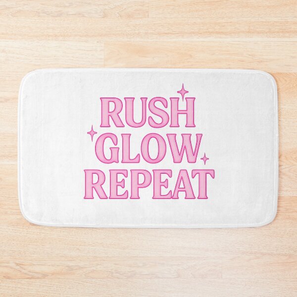 Item preview, Rush Glow Repeat – Hot Pink Neon Sorority Graphic designed and sold by summer-loving.