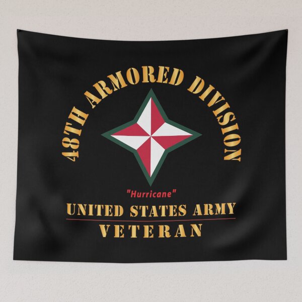 Item preview, Army - SSI - 48th Armored Division - Hurricane - US Army Veteran X 300 designed and sold by Military Insignia Products.