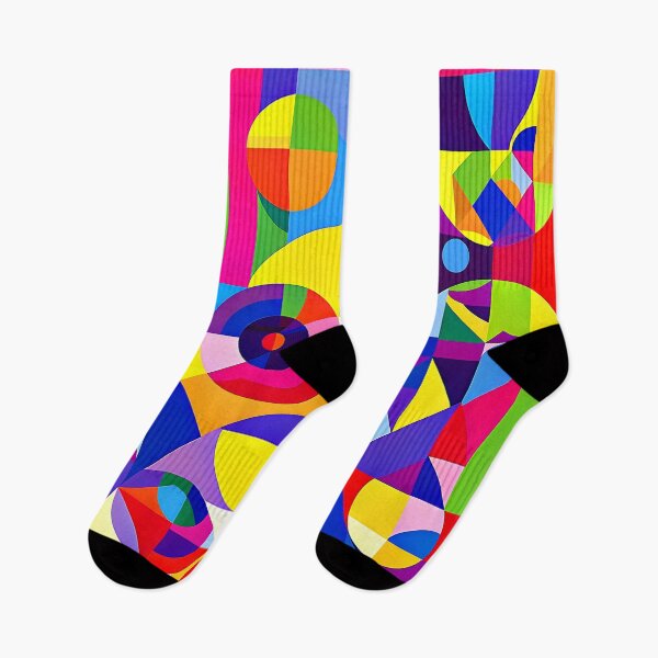 Item preview, Colorful And Vibrant Retro Geometric Abstract Art Design   designed and sold by DEC02.