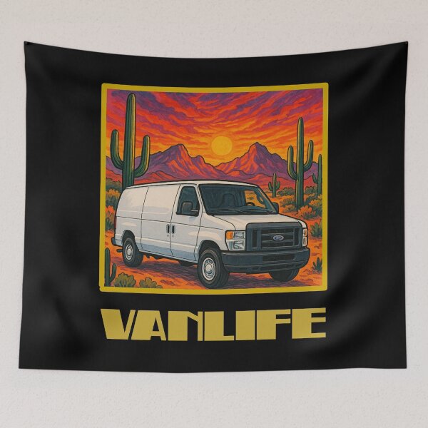 Item preview, Econoline campervan desert sunset designed and sold by VANLIFE..