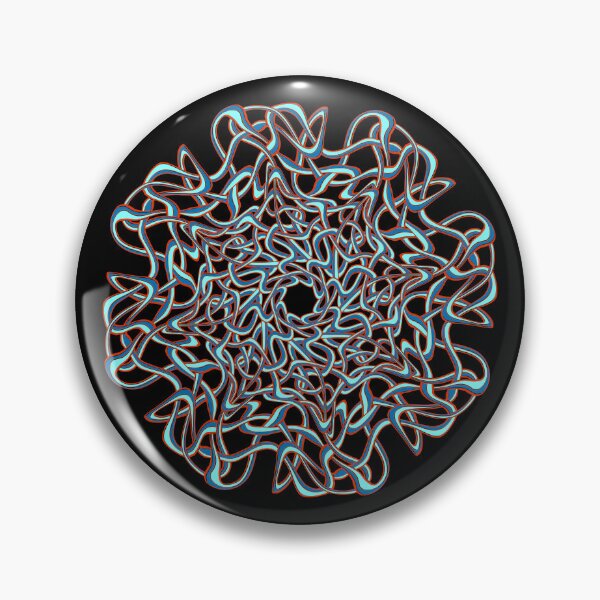 Item preview, One Continuous wavy line mandala designed and sold by DaveDanchuk.