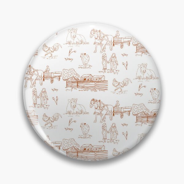 Item preview, Long Street Farm Toile Pattern designed and sold by jshuphotography.
