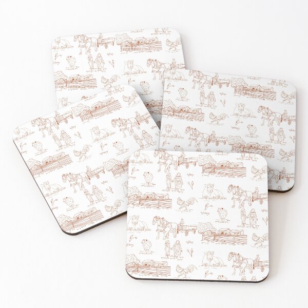 Item preview, Long Street Farm Toile Pattern designed and sold by jshuphotography.