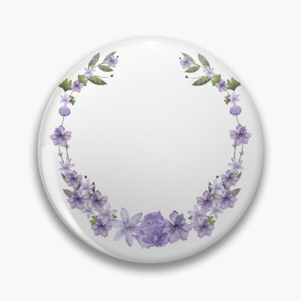 Item preview, Purple Flower Crown Watercolor Wreath designed and sold by Blueprint&co.