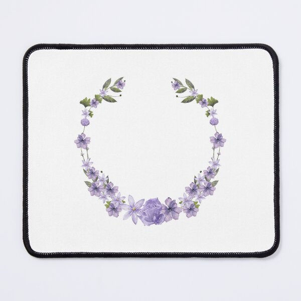 Item preview, Purple Flower Crown Watercolor Wreath designed and sold by Blueprint&co.