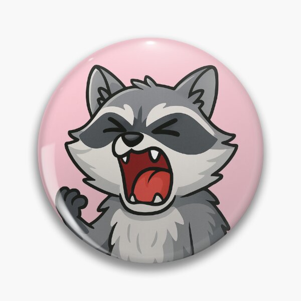 Item preview, Screaming Raccoon designed and sold by SageAndMe.