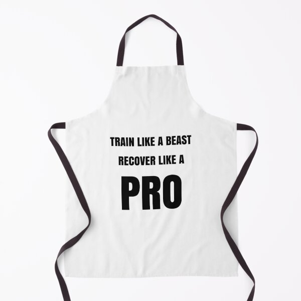 Item preview, Train Like a Beast Recover Like a Pro Fitness Gym Motivation Workout Quote designed and sold by MONTRIS.