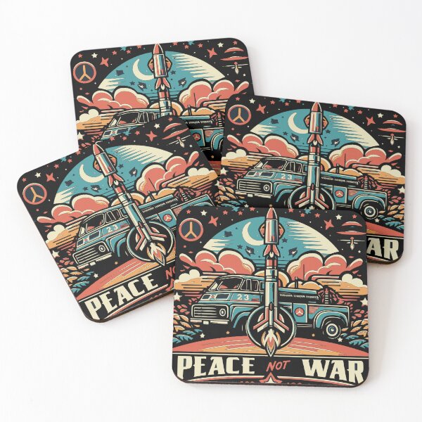 Item preview, Peace Not War Retro designed and sold by metalcharisma.