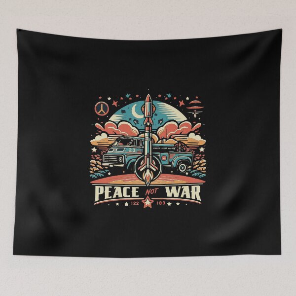 Item preview, Peace Not War Retro designed and sold by metalcharisma.