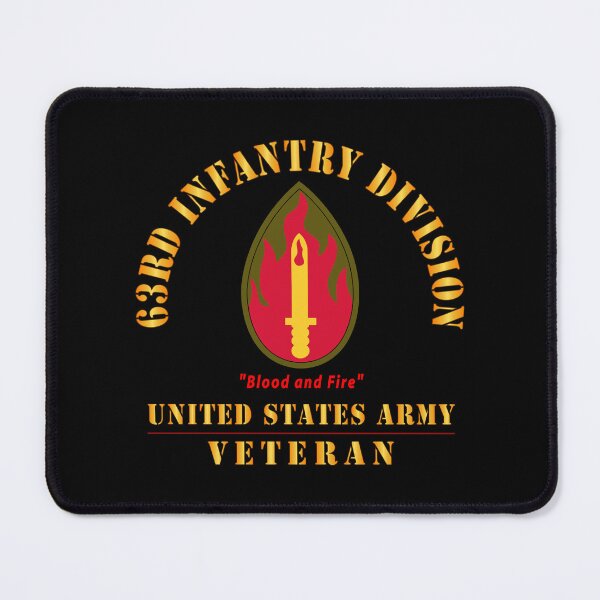 Item preview, Army - SSI - 63rd Infantry Division - Blood and Fire - US Army Veteran X 300 designed and sold by Military Insignia Products.