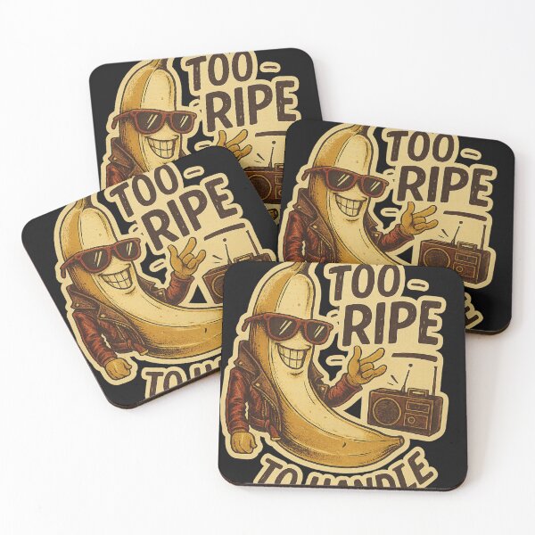 Item preview, Too Ripe to Handle – Funny Retro Banana Art in Vintage Style designed and sold by JenniferCreaArte .