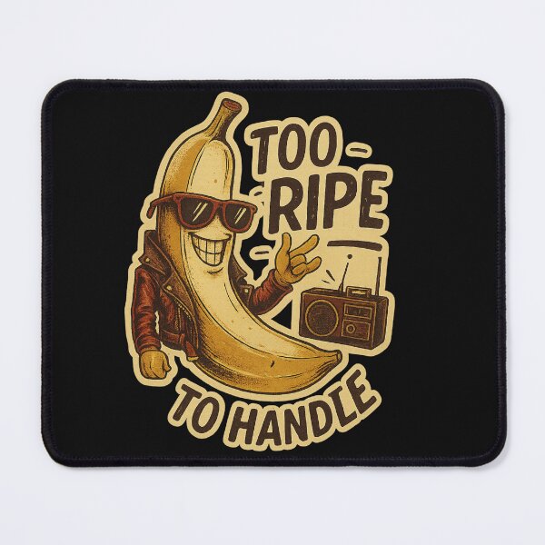 Item preview, Too Ripe to Handle – Funny Retro Banana Art in Vintage Style designed and sold by JenniferCreaArte .
