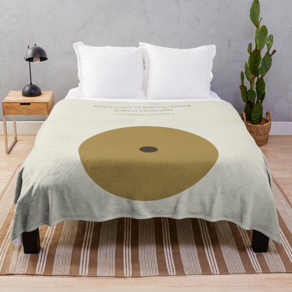 Item preview, Simplicity Sophistication Leonardo da Vinci Quote Geometric Abstract designed and sold by kakarikihill.