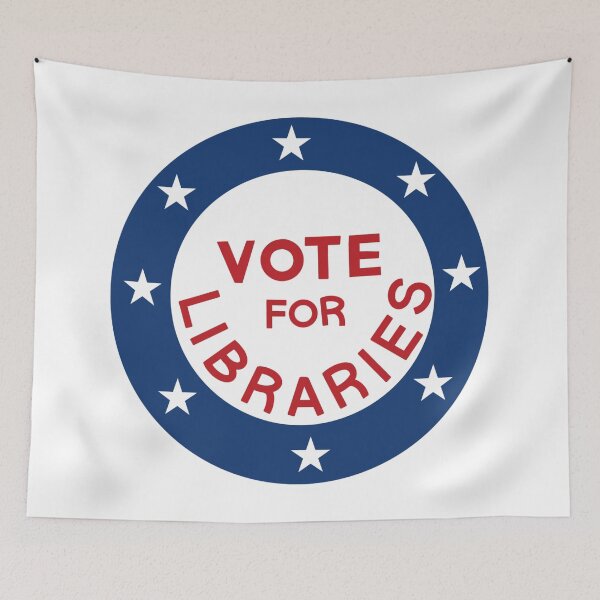 Item preview, Vote for Libraries designed and sold by Bloom and Shine.