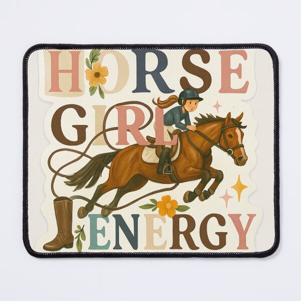 Item preview, Horse Girl Energy - English Equestrian Sticker  designed and sold by Taylor’sGrabBag.