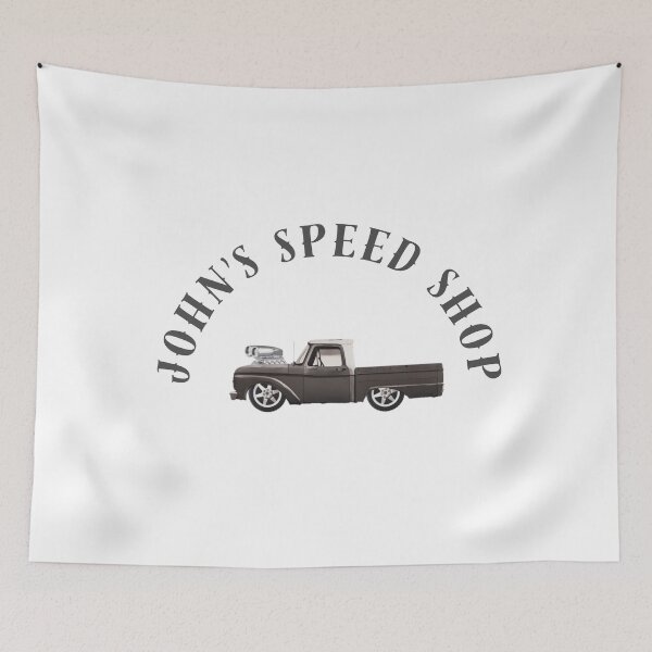 Item preview, John's speed shop  designed and sold by TaraPen.