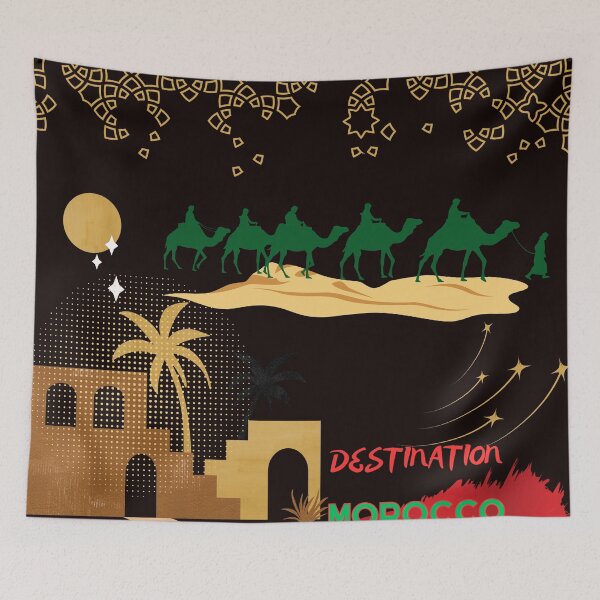 Item preview, Moroccan Spirit – Flag & Gold designed and sold by EducaPro.
