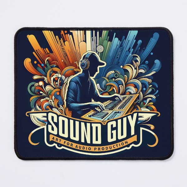 Item preview, Sound guy art for audio production, typography designed and sold by maxmaj.