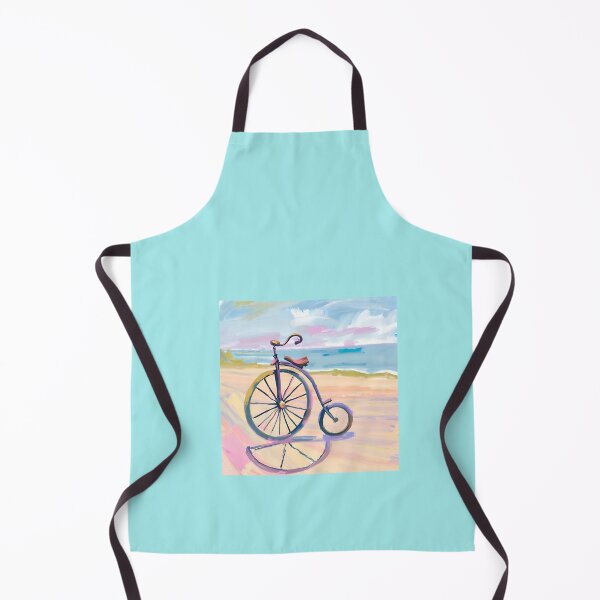 Item preview, Penny farthing bike parked at beach designed and sold by seahorse crossing.