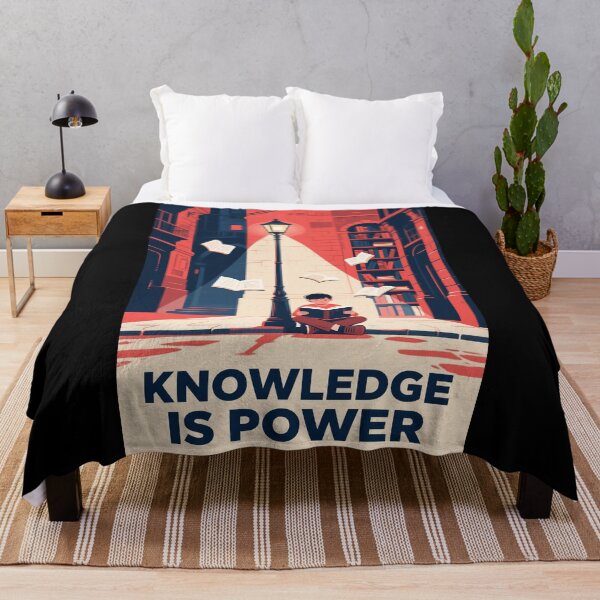 Item preview, Knowledge Is Power – Vintage Learning Artwork designed and sold by HoopeStylee.