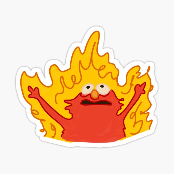 Item preview, Elmo on Fire designed and sold by EveningRaine.